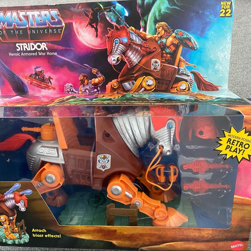 Masters Of The Universe Stridor Heroic Armored Horse Retro Play by Mattel - Picture 5 of 6